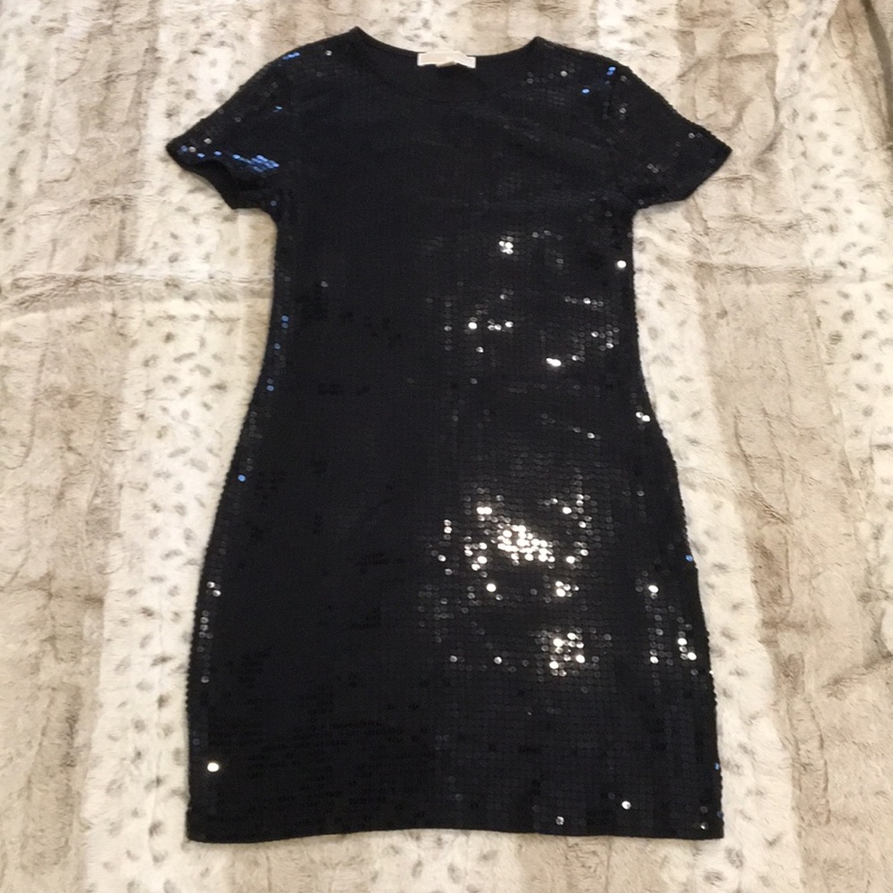 Black sequined dress